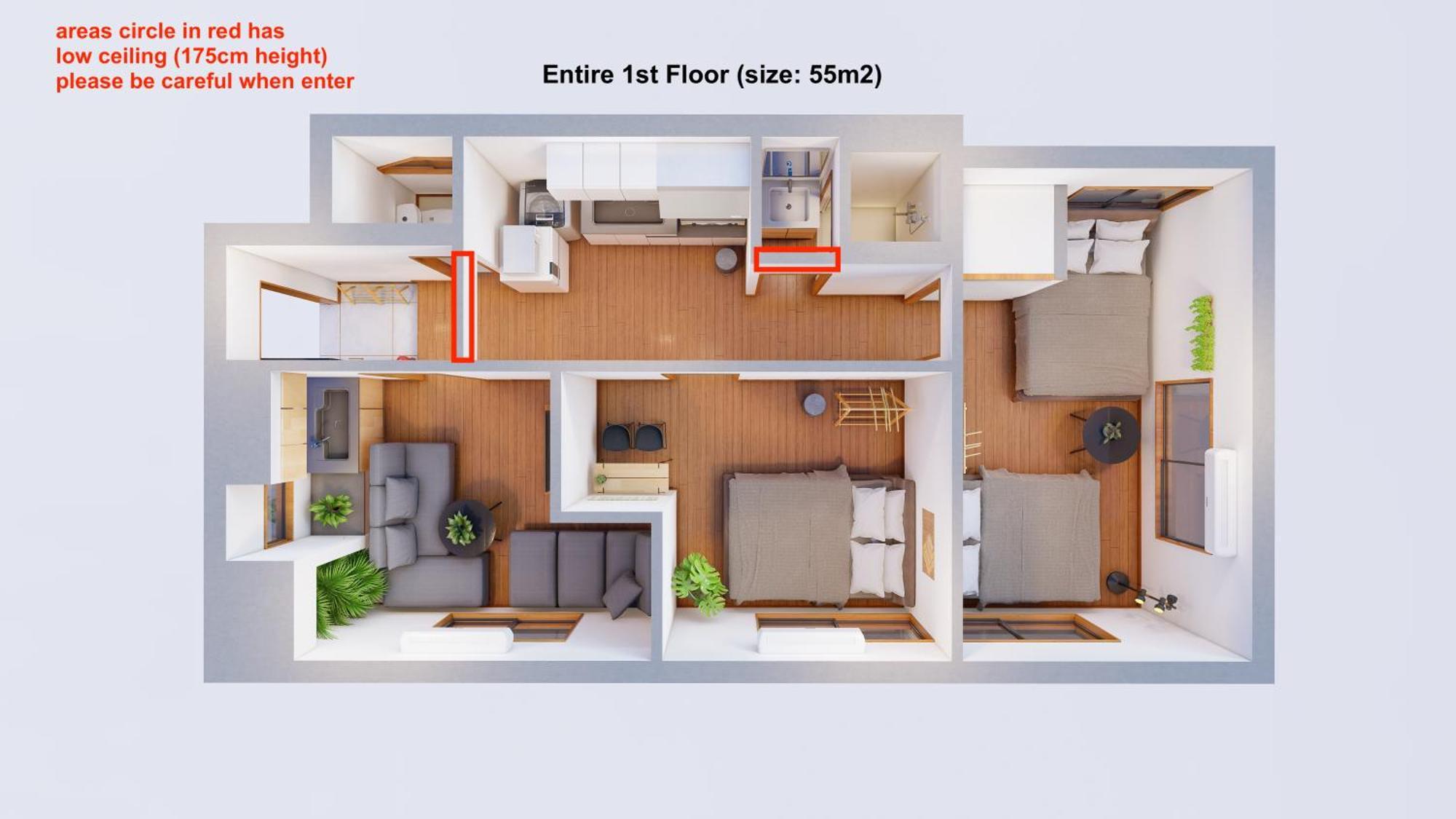 3 Bedrooms House In Food Heaven Area Apartment